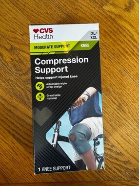 CVS Health Adjustable Moderate Compression Support Injured Knee Brace XL/XXL